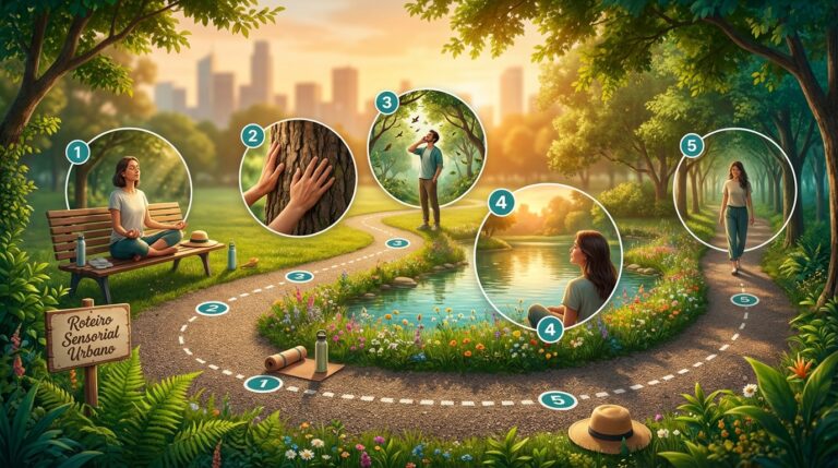 Roteiro Sensorial Urbano: 5 Micro-Rituais em Parques