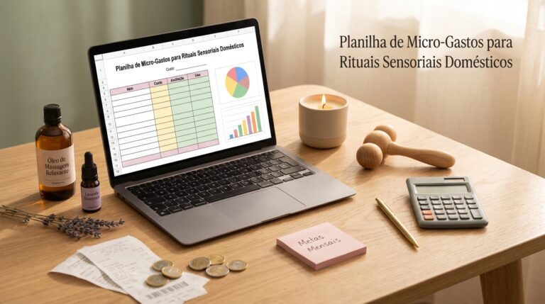 Planilha de Micro-Gastos para Rituais Sensoriais Domésticos